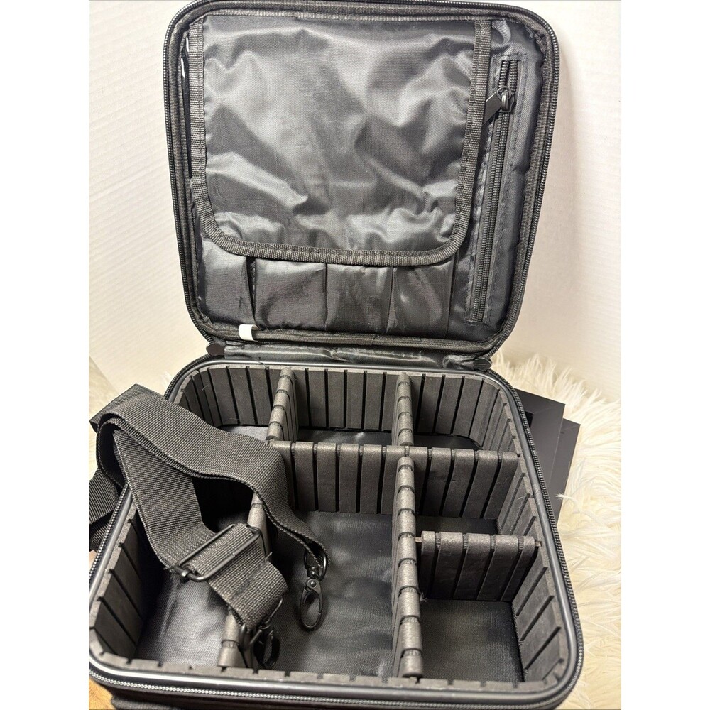 Travel Pro Makeup & Jewelry Case Organizer Adjustable Dividers Cameras Lens Etc